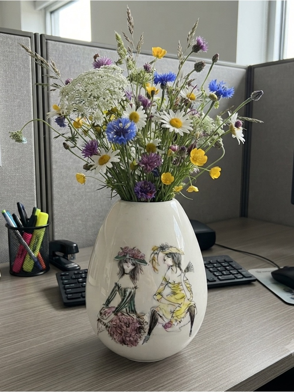 Vintage Edelstein Bavaria, a German porcelain hand painted by Mira Lederer
